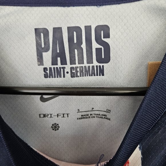 Nike NWT Men's Small Paris Saint-Germain Navy Blue Soccer Jersey Short Sleeve - Picture 5 of 8